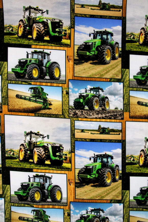 Farmers Paradise Farm Machines Premium Printed Cotton