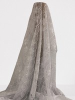 White Scalloped Circle Corded Lace