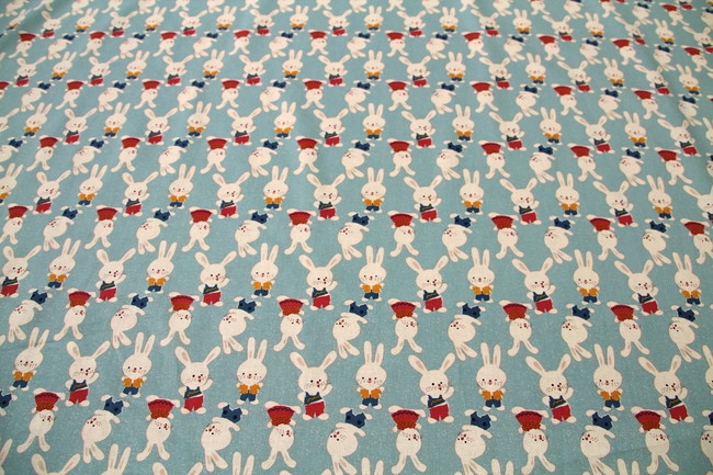Playful Bunnies Printed Cotton