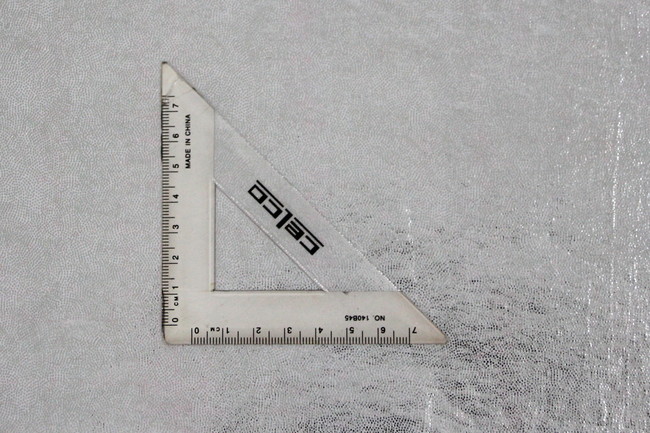 Silver Foil Micro Dot Lycra Kni