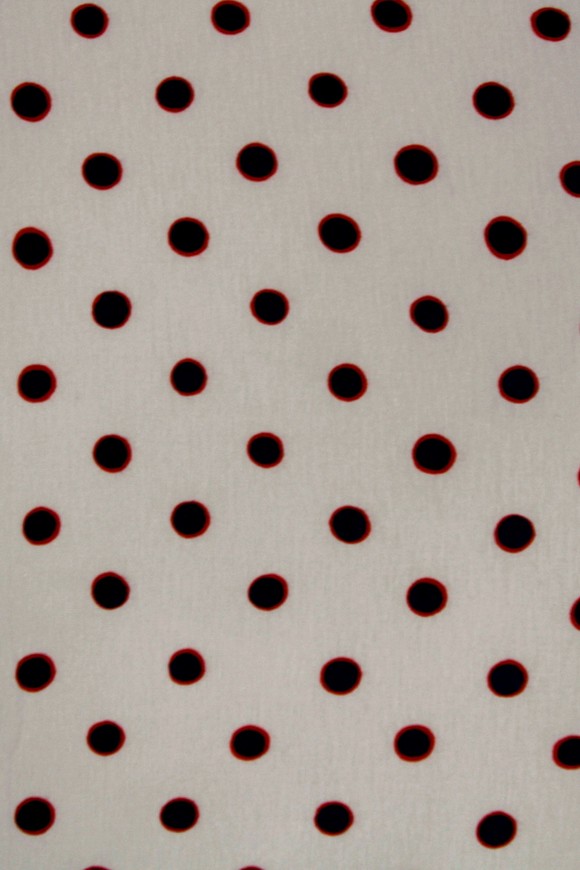 Royal Blue Dots on Stone T-Shirt Knit