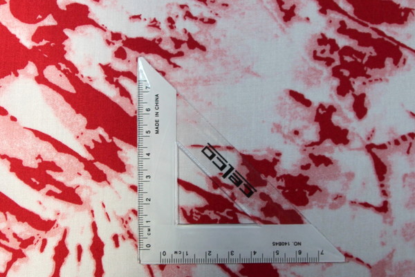 Red & White Large Tie-dye Rayon New Image