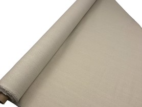 Light Sand Multi Textured Self-Striped Linen Cotton Blend