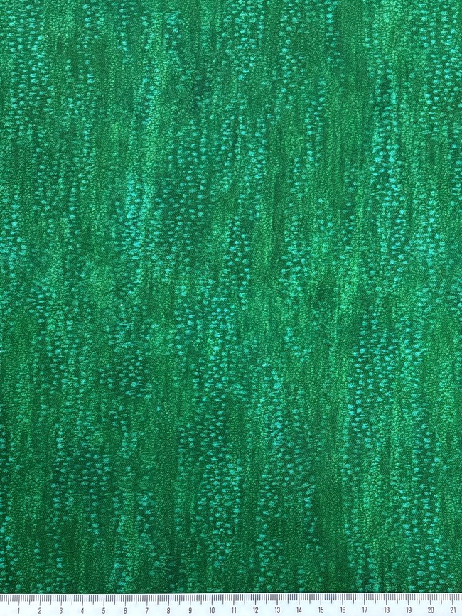 Mottled Greens Printed Cotton