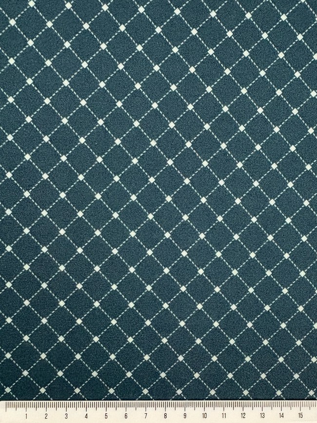 Diamonds on Printed Cotton