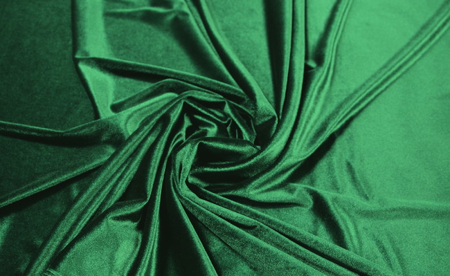 Stretch Velvet - Dark Green - Dance Fabrics