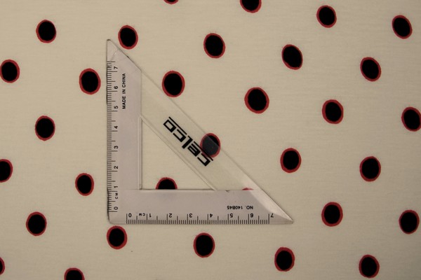 Black Dots on Cream T-Shirt Knit