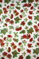 Pohutukawa & Holly Premium Printed Cotton