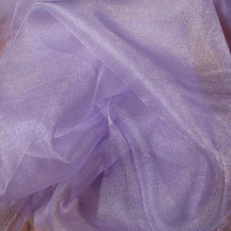 Shimmering Lilac Organza