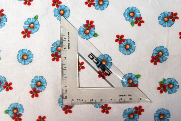 Blue & Red Flowers Printed Cotton New Image