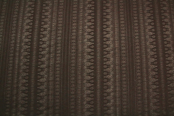 Dark Cocoa Nordic Patterned Light Stretch Knit