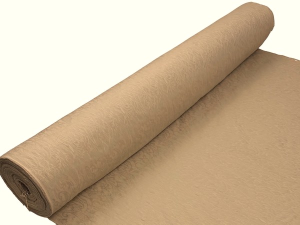 Creamy Buff Cotton Lycra Jacquard