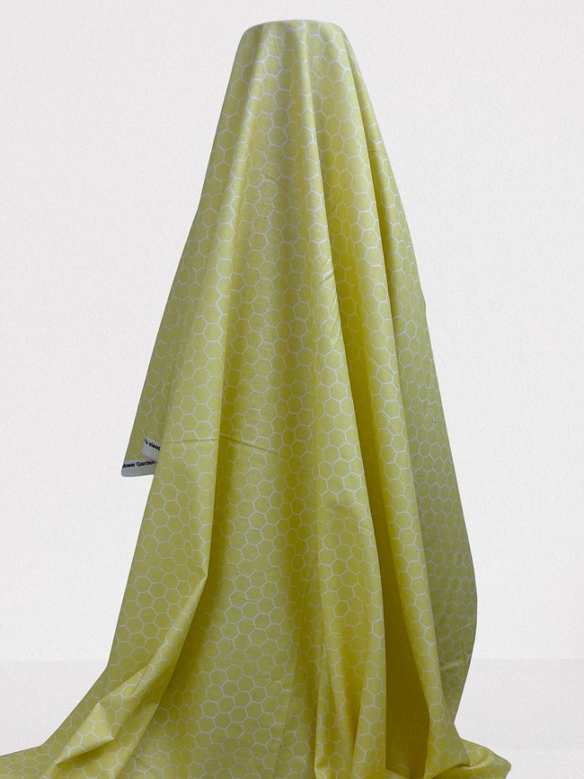 Lemon Honeycomb Printed Cotton