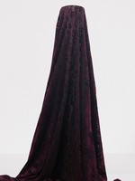 Wine Toned Burnout Velvet