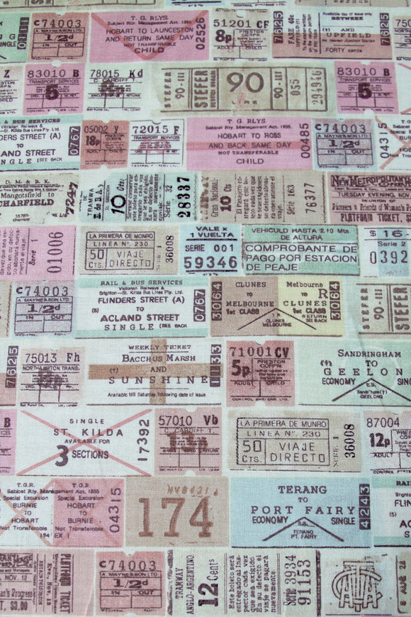 Ticket to Ride Printed Cotton