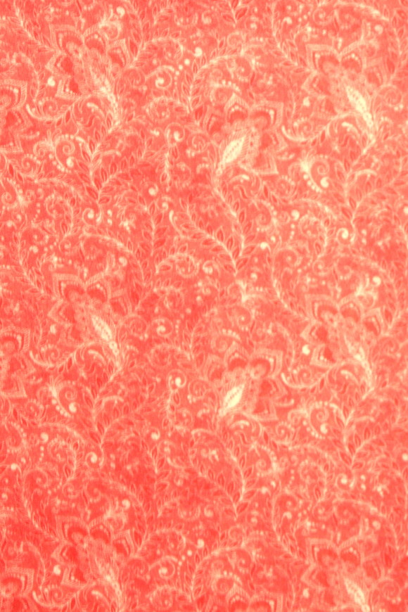 Guava Paisley Printed Cotton - Extra Wide