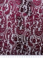 Wine Toned Burnout Velvet