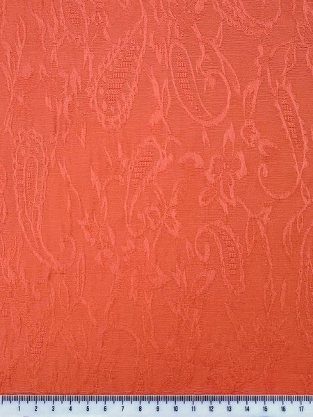 Summer Coral Cotton Lycra Jacquard