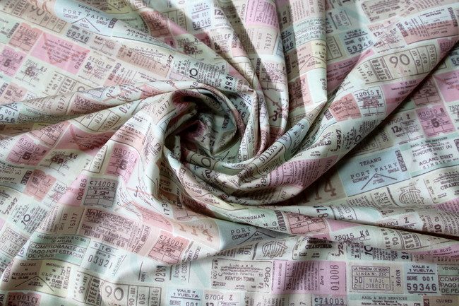 Ticket to Ride Printed Cotton