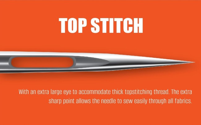 Size 100/16 Topstitch Machine Needles