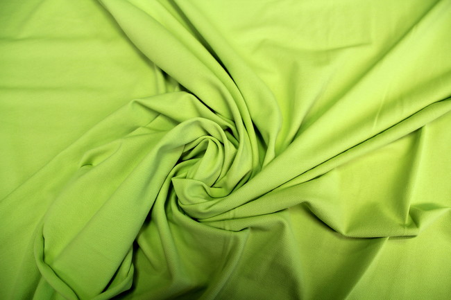 Chartreuse Extra Wide Cotton Stretch Knit