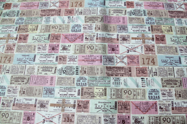 Ticket to Ride Printed Cotton