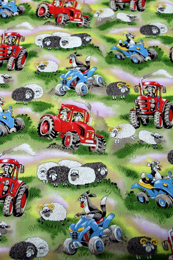 NZ Field Days Kiwiana Cotton - Green