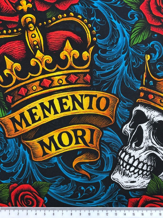 Memento Mori Printed Cotton
