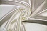 Warm Ivory Stretch Satin