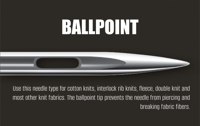 Assorted Ballpoint Machine Needles
