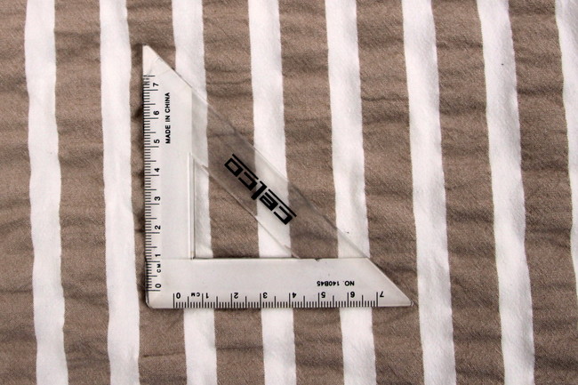 Soft Beige & Ivory Striped Stretch Seersucker