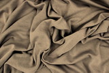 Mouse Brown Double Jersey Interlock Knit