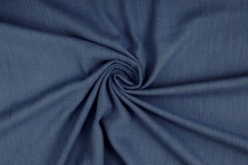 Blueberry Bio Washed Tweed Linen/Cotton Blend