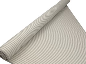 Neutral Tones Stitched Mini Striped Linen Cotton Blend