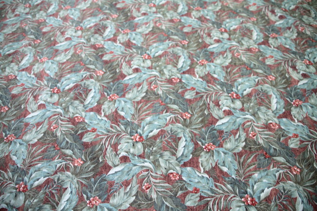Muted Leaves & Flowers Printed Cotton New Image