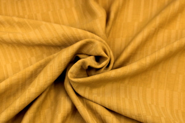 Mustard Textured Rayon/Linen Blend 