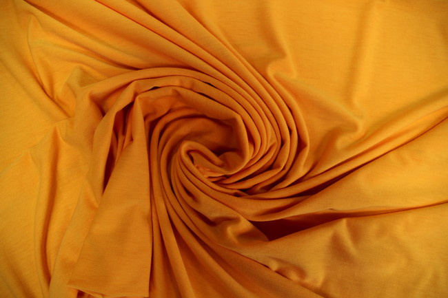 Gold Poly-Cotton Single Knit