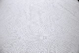 Petals & Palms - White on White Pasifika Polycotton