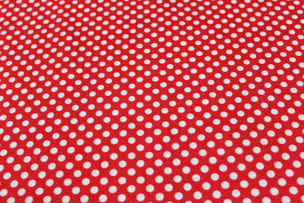 GREAT SPOT! RED & WHITE SPOTTED COTTON