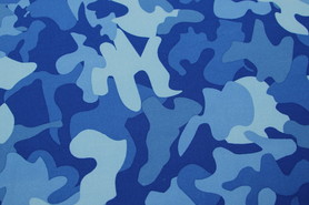 *REMNANT - Bluescale Camo Firm Lycra Knit