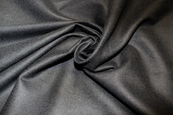 Warm & Cuddly Plain Flannelette - Black
