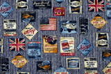 Vintage Inspired USA/UK Themed Japanese Premium Printed Cotton
