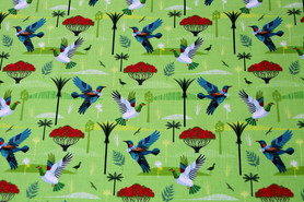 Bird Life, Land & Sea Premium Cotton