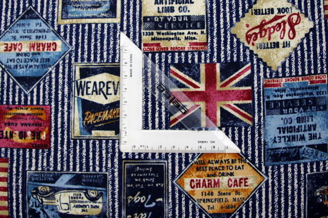 Vintage Inspired USA/UK Themed Japanese Premium Printed Cotton