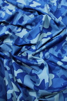 Bluescale Camo Firm Lycra Knit