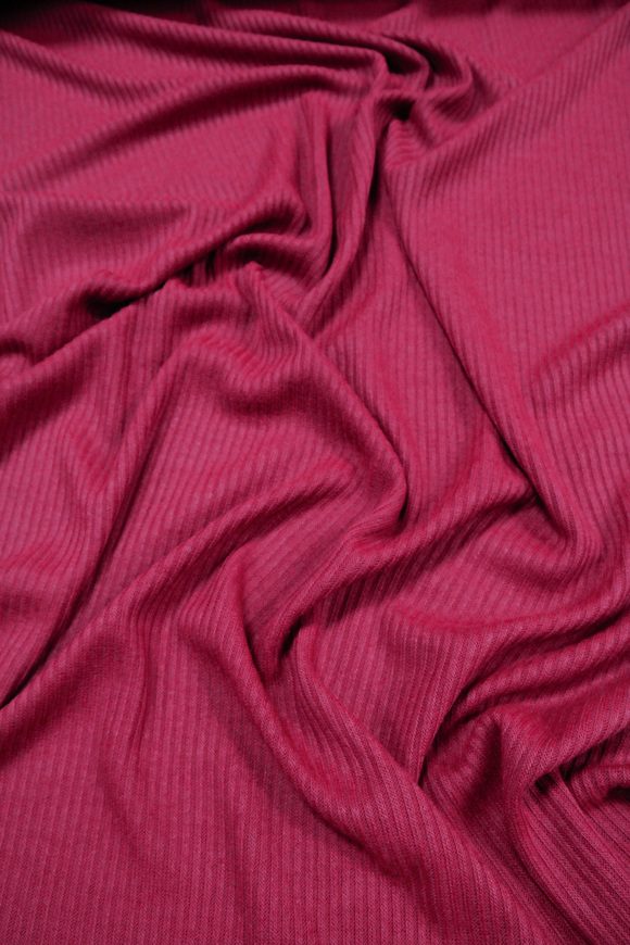 Magenta Knitted Rib