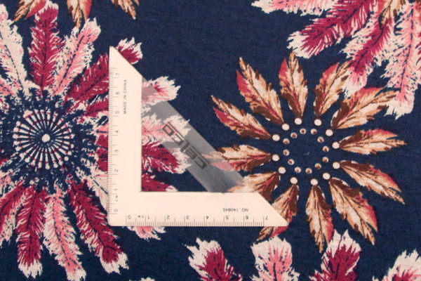 Multi Floral on Navy Background Summer Weight Ponti de Roma