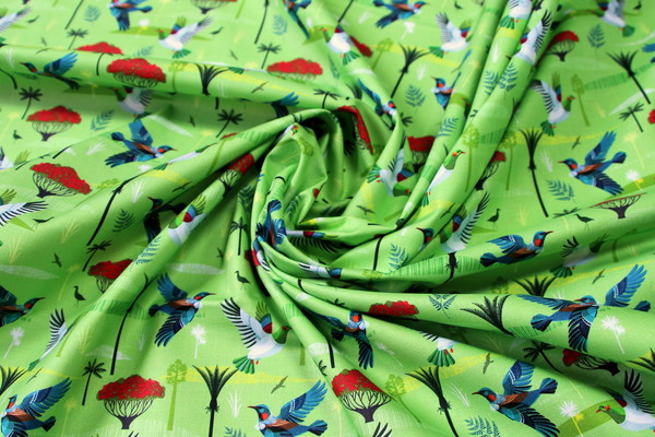 Bird Life, Land & Sea Premium Cotton