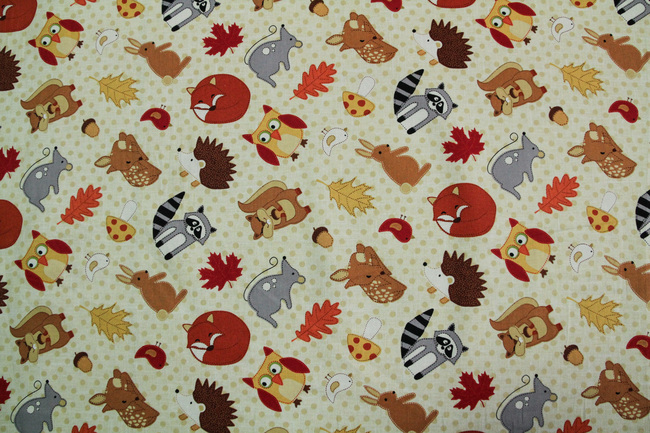 Forest Friends Printed Cotton