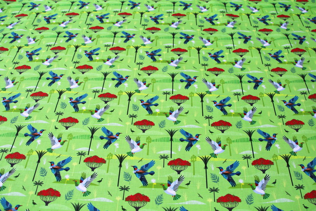 Bird Life, Land & Sea Premium Cotton